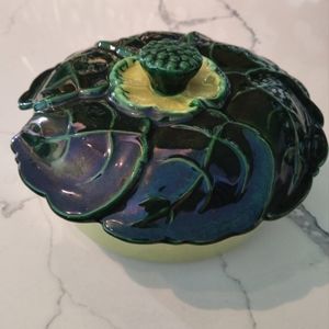 Vintage Valley Vista Pottery Covered Dish